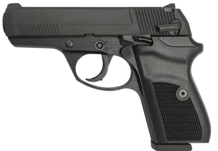 Rock Island LI380 380 ACP 8rd, 3.55" Black Steel Barrel, Black Parkerized Serrated Slide, Black Parkerized Steel Frame Beavertail, Black Polymer Grip